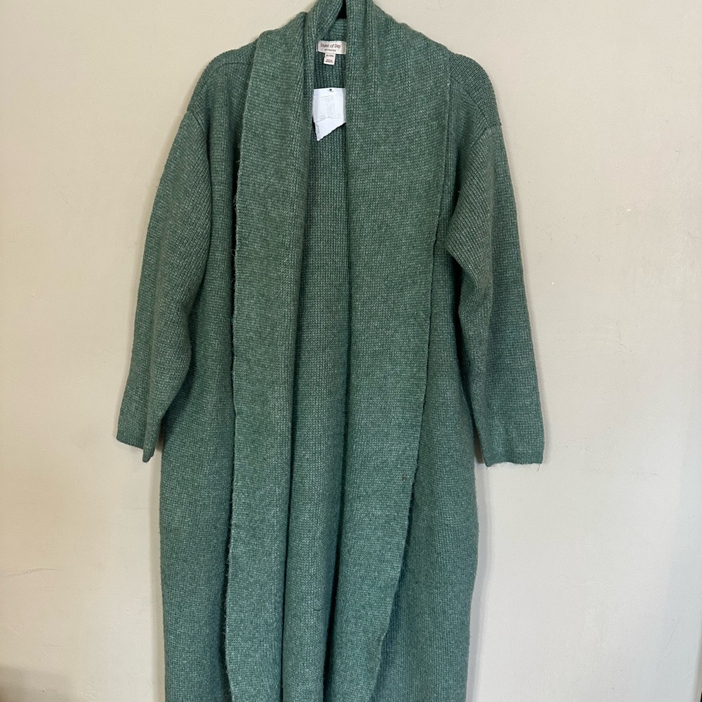 State‎ of day Elegant Green Women's cardigan - Picture 2 of 4